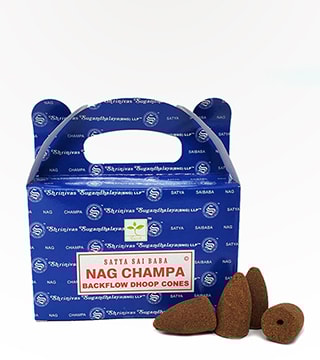 Satya Backflow Dhoop Cones Nag Champa 24 Pack