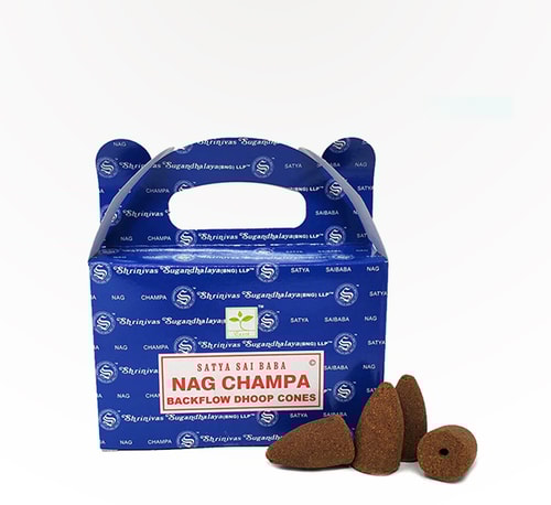 Satya Backflow Dhoop Cones Nag Champa 24 Pack