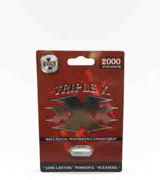 Triple X 2000 Male Enhancement Pill Single