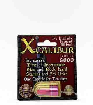 Xcalibur 8000 Extreme Male Enhancement Pill Single