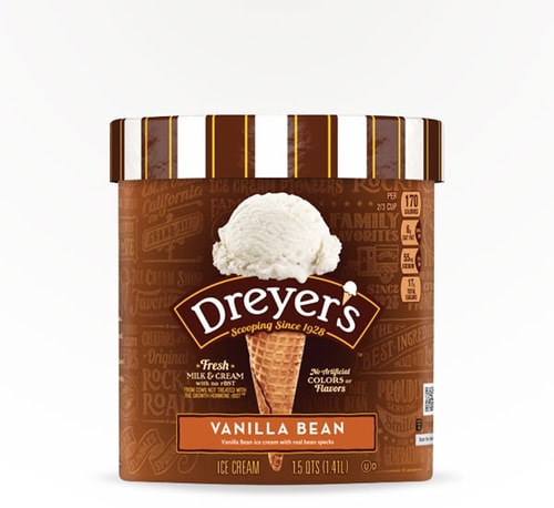 Dreyer's Vanilla Bean Ice Cream 48 Pack (12oz)