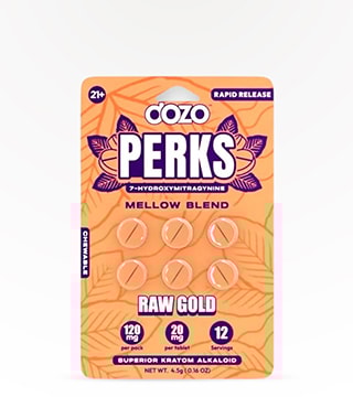 dozo PERKS 7-OH (Raw Gold) 20 mg 6 count