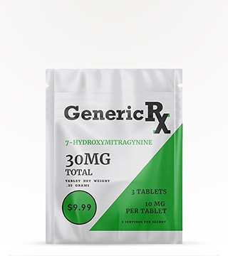 Generic RX 7-Hydroxymitragynine 10 mg 3 count