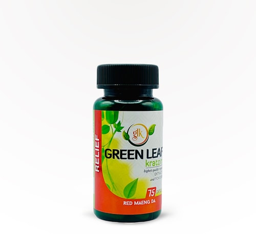 Green Leaf Capsules Relief Red Maeng Da 75 count