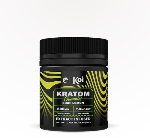 Koi Gummies Sour Lemon 500 mg 10 count
