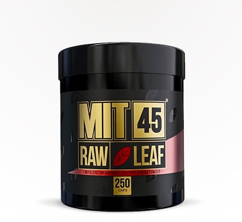 MIT45 Raw Leaf Capsules Red 250 count