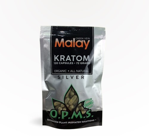 O.P.M.S. Capsules Silver (Green Vein Malay) 120 count