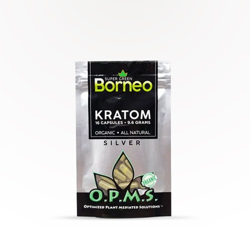 O.P.M.S. Capsules Silver (Super Green Borneo) 16 count
