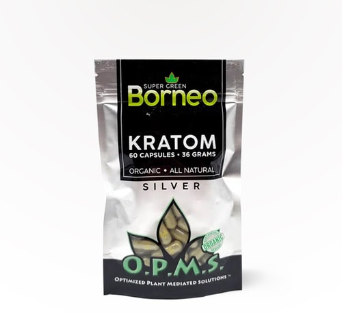 O.P.M.S. Capsules Silver (Super Green Borneo) 60 count