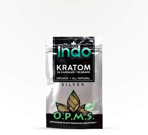 O.P.M.S. Capsules Silver (White Vein Indo) 30 count