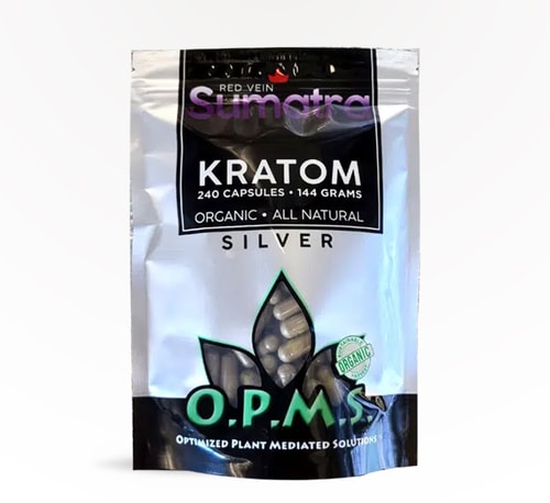 O.P.M.S. Capsules Silver (Red Vein Sumatra) 240 count