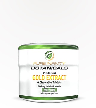 Pure Infinity Botanicals Tablets Gold Maeng Da 100 mg 6 count