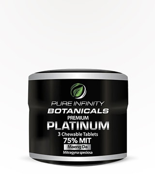 Pure Infinity Botanicals Tablets Platinum Maeng Da 75 mg 3 count