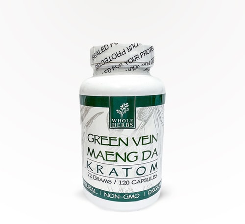 Whole Herbs Capsules Green Vein Maeng Da 120 count