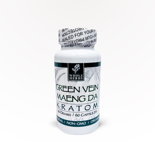 Whole Herbs Capsules Green Vein Maeng Da 60 count