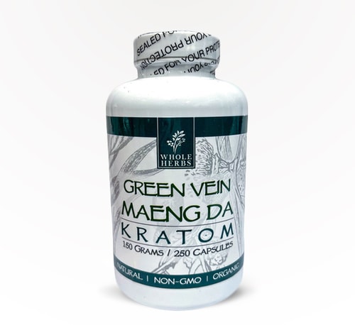 Whole Herbs Capsules Green Vein Maeng Da 250 count