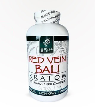 Whole Herbs Capsules Red Vein Bali 500 count