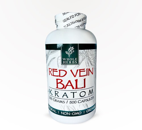 Whole Herbs Capsules Red Vein Bali 500 count