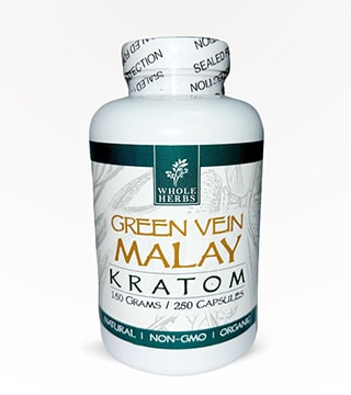 Whole Herbs Capsules Green Vein Malay 250 count