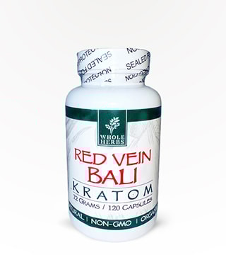 Whole Herbs Capsules Red Vein Bali 120 count