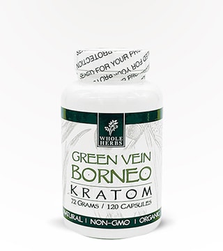 Whole Herbs Capsules Green Vein Borneo 120 count