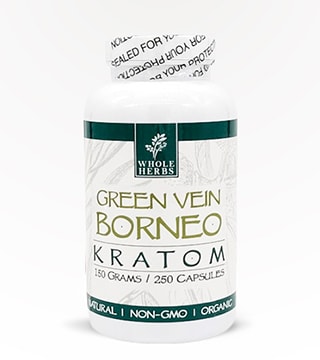 Whole Herbs Capsules Green Vein Borneo 250 count