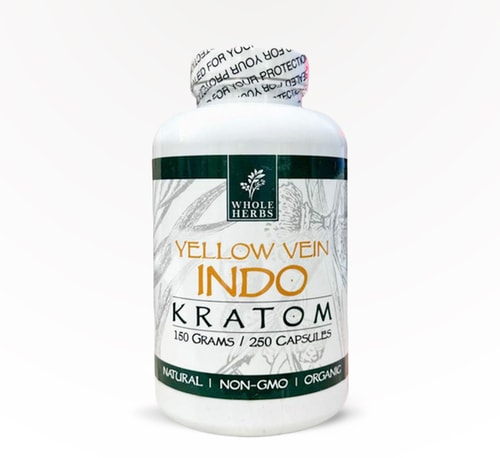 Whole Herbs Capsules Yellow Vein Indo 250 count