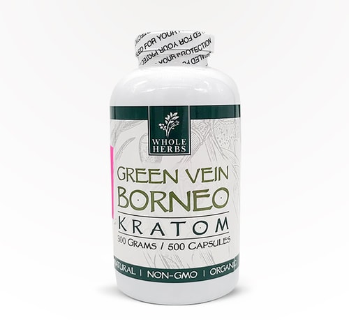 Whole Herbs Capsules Green Vein Borneo 500 count