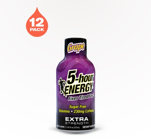 5 Hour Energy Extra Strength Grape 12 bottles 1.93 oz