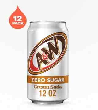A and W Diet Cream Soda 12 cans 12 oz