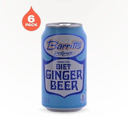 Barritt's Diet Ginger Beer 6 cans 12 oz