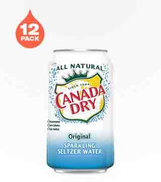 Canada Dry Seltzer Water Original 12 Cans 12oz
