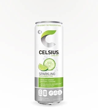 Celsius Sparkling Cucumber Lime 12oz (Can)