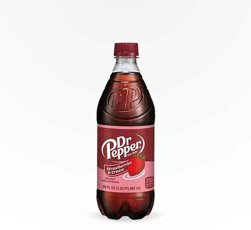 Dr Pepper Strawberries and Cream 20 oz bottle
