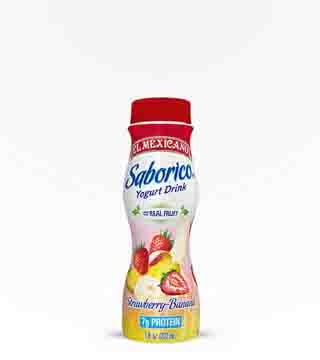 El Mexicano Saborico Yogurt Strawberry Banana 7 oz bottle