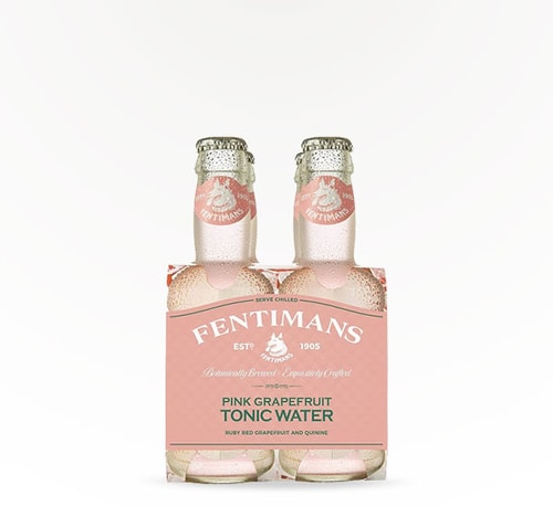 Fentimans Pink Grapefruit Tonic Water 4 bottles 6.7 oz