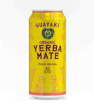 Guayaki Yerba Mate Peach Revival 25.5 oz can