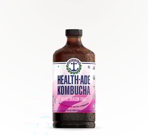 Health-Ade Kombucha Guava Dragon Fruit 16 oz bottle