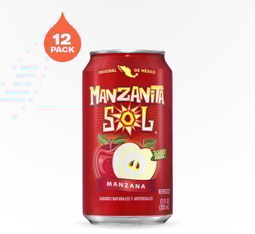 Manzanita Sol Apple Soda 12 cans 12 oz