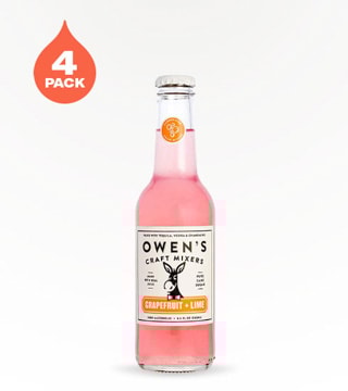 Owen's Craft Mixers Grapefruit and Lime Mixer 4 bottles 8.5 oz