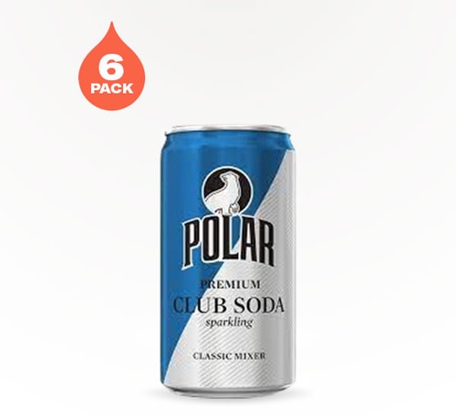 Polar Club Soda 6 Cans 7.5 oz