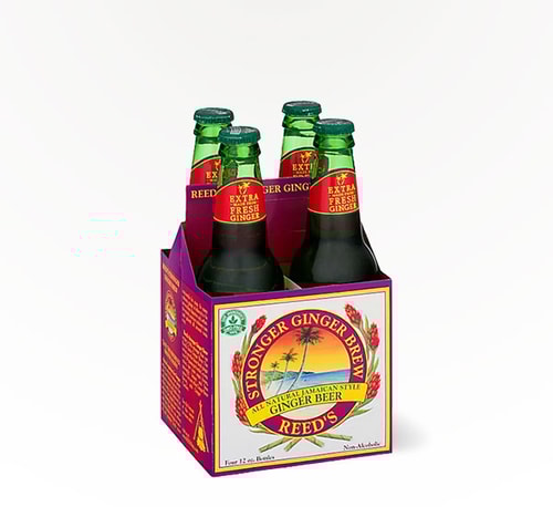Reed's Stronger Ginger Brew 4 bottles 12 oz