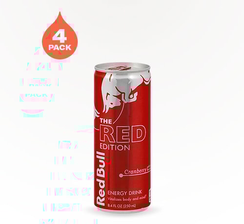 Red Bull Red Edition Cranberry 4 cans 8.4 oz