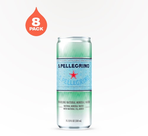 San Pellegrino Sparkling Mineral Water 8 cans 11.5 oz