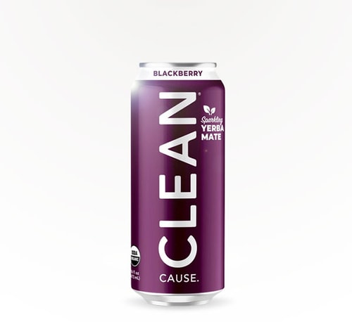 Sparkling Yerba Mate Clean Cause Blackberry 16oz (Can)