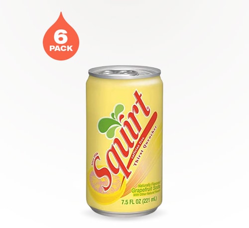 Squirt Grapefruit Soda 6 cans 7.5 oz
