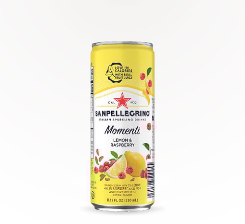 San Pellegrino Momenti Lemon and Raspberry 11.15 oz can