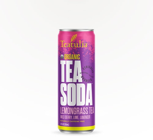 Teatulia Tea Soda Lemongrass 12oz (Can)