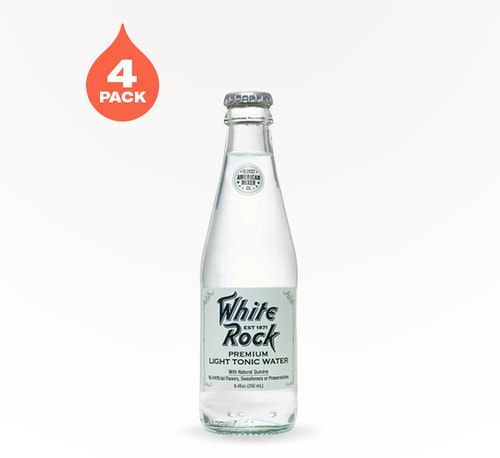 White Rock Light Indian Tonic Water 4 Bottles (12oz)
