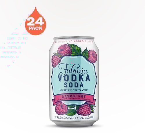 Fabrizia Vodka Soda Raspberry 24 Cans 12oz